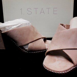 1. State Suede Mule Sandals Size 8